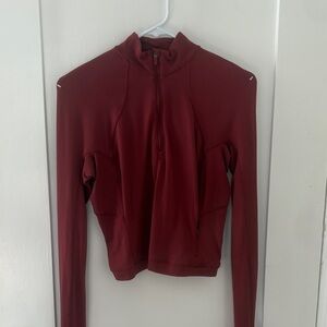 Lulu Lemmon Nulu Women's Red Long Sleeve Top